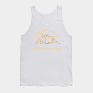 Autumn Leaves Pumpkin Please Tank Top